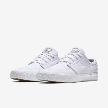 Nike SB Zoom Stefan Janoski Canvas RM - Női Deszkás Cipő - Fehér/Világos Barna/Fekete/Fehér